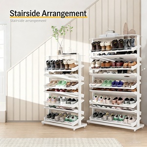 Armoire à <span class=keywords><strong>chaussures</strong></span> rotative nordique moderne et minimaliste avec certification CE européenne, appartement d'hôtel haut de gamme, villa familiale - Product Image 4