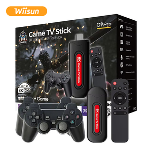 Q9专业游戏棒安卓4k复古游戏电视棒控制台2.4G双无线控制器64GB支持36000 + 游戏Wiisun - Product Image 2