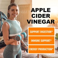 Cápsulas de Vinagre de Sidra de Manzana de Alta Potencia con Raíz de Jengibre y Baya del Saúco, Suplemento para el Apoyo Inmunológico y la Producción de Energía