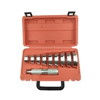 Lot de 10 outils de démontage de roulements de voiture, outils de garage automobile, outils d'installation de joints, réparation, accessoires auto en aluminium