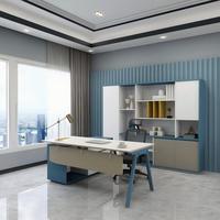 Scrivania a L di Alta Qualità a Prezzo Accessibile, Scrivania Moderna per Manager con Spazio di Archiviazione