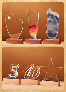 Trofeo in Cristallo Personalizzato per Premi Aziendali, Coppa <span class=keywords><strong>Champions</strong></span> <span class=keywords><strong>League</strong></span>, Souvenir con Incisione, Premio in Cristallo - Product Image 5