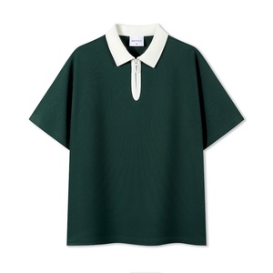 Camiseta de Hombre, Estilo Nuevo, 100% Algodón/Tela Personalizada, 180g, Cuello Redondo con Cierre de Media Cremallera, Colorida, Ajustada, Transpirable, Personalizable - Product Image 1