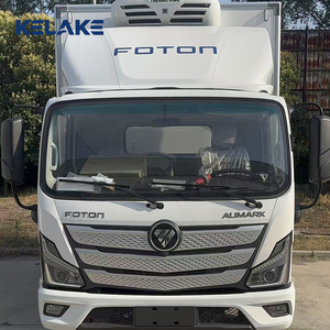 Camion frigorifique Foton 4x2 d'occasion, manuel, diesel, moteur Cummins, 10 tonnes, pour la livraison de viande fraîche, de fruits de mer et de produits de la chaîne du froid - Product Image 1