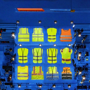 Gilet de sécurité haute visibilité orange en polyester pour femmes, logo personnalisé en gros, vêtements de travail pour la construction routière, vêtements de travail - Product Image 2