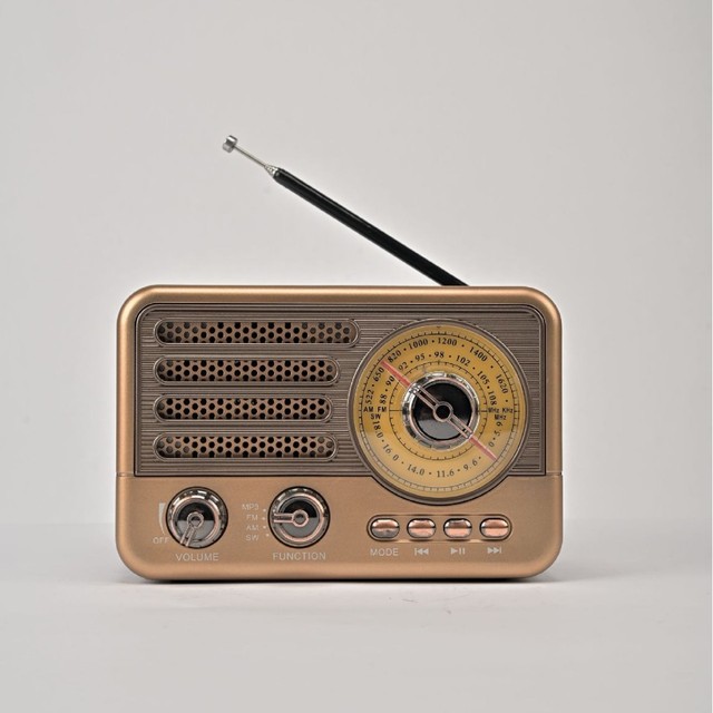 Cross-border Wholesale Multi-band Radio Foreign Trade Portable Lighting Retro Nostalgic Card Audio Mp3 Plastic Lithium USB Port