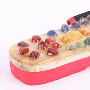 Pantoufles Thérapeutique Réflexologie Santé Acupuncture Santé Chaussures Pantoufle Personnes Âgées Soins Pierre Massage Des Pieds - Product Image 4