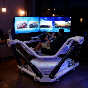 <span class=keywords><strong>Simulador</strong></span> <span class=keywords><strong>de</strong></span> Carreras <span class=keywords><strong>de</strong></span> Coches VR <span class=keywords><strong>de</strong></span> 360 Grados y 3 Pantallas, 6 DOF, para Parques Temáticos <span class=keywords><strong>de</strong></span> Realidad Virtual - Product Image 3