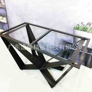 Creative Wrought Iron <b>Table</b> <b>Legs</b> 1250*600*720Mm Black Carbon Steel Industrial Modern Minimalist Luxury Commercial Furniture - Product Image 2