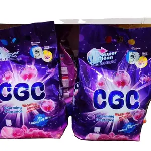 Grosir Pabrik OEM CGC pasar Afrika bubuk pencuci pakaian yang efisien bubuk Laundry dengan 10% barang aktif