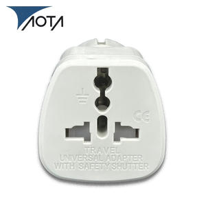 محول كهربائي عالمي للسفر بمنفذ واحد 10 أمبير مع تأريض قياسي لأوروبا والمملكة المتحدة - Product Image 3