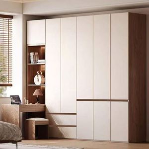 ทันสมัยมินิมอลแลคเกอร์สีเข้มเคลือบด้านไม้เนื้อแข็งตู้เสื้อผ้าห้องนอนที่ทันสมัยพร้อมประตูดึงออก - Product Image 5