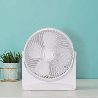 Ventilador de Escritorio Compacto y Ligero de 30W, Cabezal Ajustable a 90°, Control Mecánico de 3 Velocidades, Altura Ajustable, Refrigeración Portátil