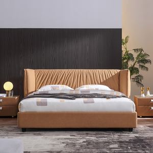 Cama <span class=keywords><strong>de</strong></span> lujo 2024, muebles <span class=keywords><strong>de</strong></span> dormitorio <span class=keywords><strong>de</strong></span> estilo contemporáneo, <span class=keywords><strong>cabeceros</strong></span> para tamaño Queen, <span class=keywords><strong>tela</strong></span> tecnológica, marco <span class=keywords><strong>de</strong></span> camas con funda - Product Image 2