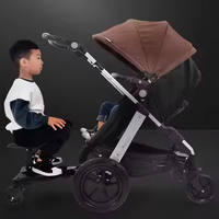 Meilleures ventes : Poussette double avec marchepied, planche de marche pour deuxième enfant, attache-tout pour frères et sœurs
