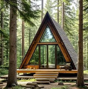 Casa Prefabbricata di Lusso a Forma di Triangolo, <span class=keywords><strong>Design</strong></span> Moderno e Elegante di Alta Qualità - Product Image 2