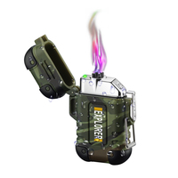 Réchaud de Camping en plein air briquet Arc Rechargeable USB briquet étanche coupe-vent briquet Plasma pour la survie tactique