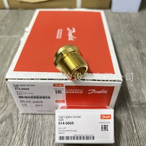   Vidrio de inspección con conector SGR 014-0005 de 3/4 pulgadas NPT de latón para refrigeración - Product Image 1