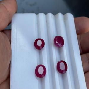 Piedras de Rubí Naturales Sin Calentar, Origen Africano, Corte Ovalado, Gemas de Rubí, Forma Artesanal, Producto a Granel - Product Image 1