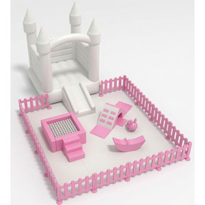 Juguete de Plástico Rosa en Forma de Barco para Niños, para Zona de Juegos Interior, Capacidad de 100-500 kg, 5-10 Pasajeros - Product Image 1