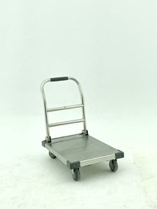 상업용 주방 레스토랑 취사 장비 네 바퀴 접이식 디자인 스테인레스 스틸 음식 배달 트롤리 - Product Image 4