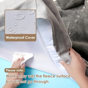 Lits orthopédiques pour chiens, <span class=keywords><strong>lit</strong></span> pour animaux de compagnie en mousse à mémoire de forme imperméable avec côtés, antidérapant et en mousse alvéolée, grand matelas pour canapé pour <span class=keywords><strong>chien</strong></span> - Product Image 3