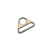 Vente directe d'usine Boucle triangulaire en alliage de zinc moulé sous pression de 31MM avec ajusteur d'oeil de trou-Accessoires pour sacs et sacs à main