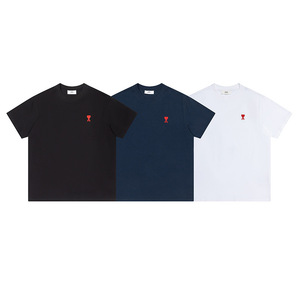 T-shirt Vintage <span class=keywords><strong>di</strong></span> Tendenza in Cotone con Ricamo 'Macaron Love Letter', Nuova Collezione Primavera/Estate per Uomo e Donna - Product Image 1
