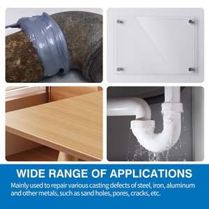 Hochfester Schnellhärtender Flüssigmetall-Epoxidkleber Hitzebeständiger Metallreparaturkleber Hochleistungs-Wasserdichter Klebstoff zum Abdichten und Schweißen - Product Image 6