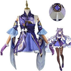 เกม <span class=keywords><strong>Genshin</strong></span> <span class=keywords><strong>Impact</strong></span> <span class=keywords><strong>Keqing</strong></span> เครื่องแต่งกายคอสเพลย์ <span class=keywords><strong>Genshin</strong></span> Ke Qing <span class=keywords><strong>Impact</strong></span> Halloween คอสเพลย์ - Product Image 3
