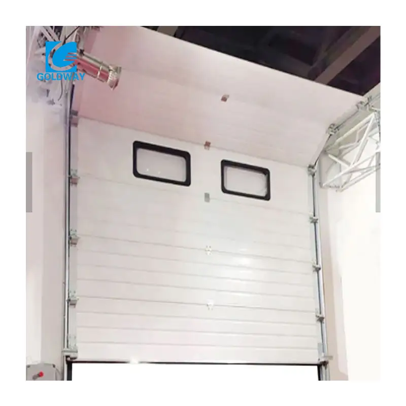 A porta industrial da garagem do perfil do metal de alta qualidade com a porta vertical isolada grossa automática do obturador do rolo do elevador 40mm