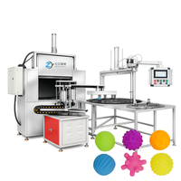 Machine de production automatique de jouets en vinyle souple PVC pour la fabrication de canards en caoutchouc et de jouets sensoriels à presser pour le bain, équipement de moulage par rotation