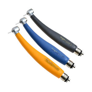 Turbina dental de alta velocidad con cuerpo de plástico, spray de agua de un solo punto, aguja de extracción a presión, dos orificios, cuatro orificios, colores surtidos, CE - Product Image 1