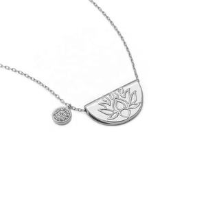 मैमंग कस्टम फाइन विंटेज गहने 925 स्टर्लिंग चांदी 18k सोने की प्लेटेड जिरकॉन कमल कमल कमल महिला पुरुष के लिए - Product Image 6