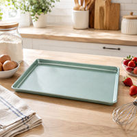 Plateau à biscuits personnalisable Xinze sans BPA, PFOS, PFOA, revêtement antiadhésif, acier au carbone, plaque de cuisson rectangulaire pour four