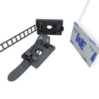 Serre-câble en plastique réglable de type T et clip adhésif pour fils de différentes tailles CL-2