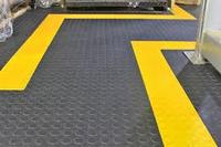 Baldosas de PVC Encajables para Taller, Suelo de Vinilo Plástico para Taller