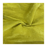 Tissu de rembourrage en velours velours polyester de couleur jaune, 180 g/m², prêt à l'emploi