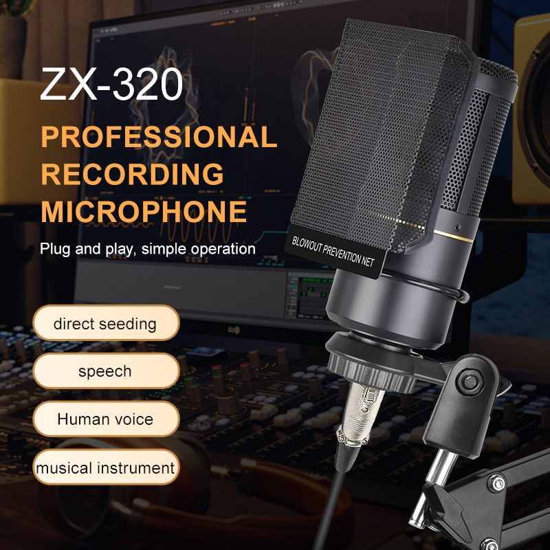 Mic ZX-320 Professional Recording Microphone - Plug and Play