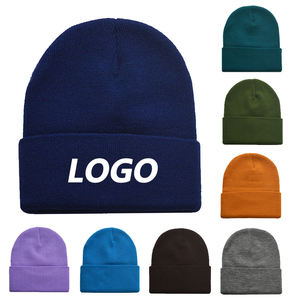 Bonnets multicolores unisexe en tricot chaud pour l'hiver, 100% acrylique, style ski classique pour l'extérieur - Product Image 5