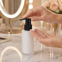 Pompe à lotion anti-déversement en plastique 24/410, transparente, blanche, noire, pulvérisateur pour bouteilles