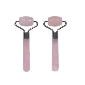 100% Natural Small Face Massage Reduce Wrinkle rose quartz <b>jade</b> <b>roller</b> - Product Image 1
