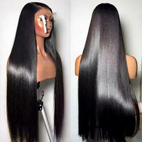 Perruque Lace Closure HD 5x5 Prête à Porter, Cheveux Humains Vietnamiens Bruts, Couleur Naturelle, Sans Colle, Pré-Pluckée et Pré-Coupée pour Femmes Noires