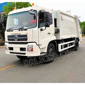 รถบรรทุกเก็บขยะดีเซลคุณภาพสูง 14 ลูกบาศก์เมตร 4*2 สภาพใหม่ รถบรรทุกอัดขยะแบบแมนนวลสำหรับขาย - Product Image 4