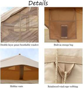 Portable Quick Inflate Inflatable <b>Air</b> <b>Tent</b> Two Bedrooms One Living Room Oxford Pole Waterproof Windproof Glamping for Family - Product Image 5