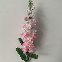 B-1262 Fleurs artificielles de haute qualité en gros, fausses fleurs en soie, fleurs de mariage, centres de table, Delphinium à branche unique