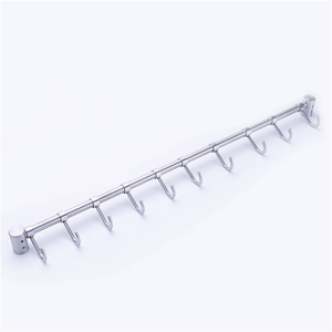 Organizer da cucina per montaggio a parete e binario di stoccaggio con ganci 10 S per appendere pentole e padelle e coperchio Organizer - Product Image 3