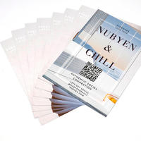 Brochure publicitaire en papier d'art de taille personnalisée