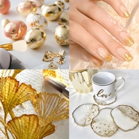 Keep Smiling Rose Silver Gold Leaf Sheets Feuilles de feuille d'or 3 couleurs Feuilles de feuille d'or pour bricolage Artisanat Décor Peinture Ongles