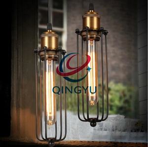 Креативная промышленная офисная люстра в стиле ретро, железная клетка, Подвесная лампа для бытовой техники, лофт, железные клетки, подвесные светильники - Product Image 4